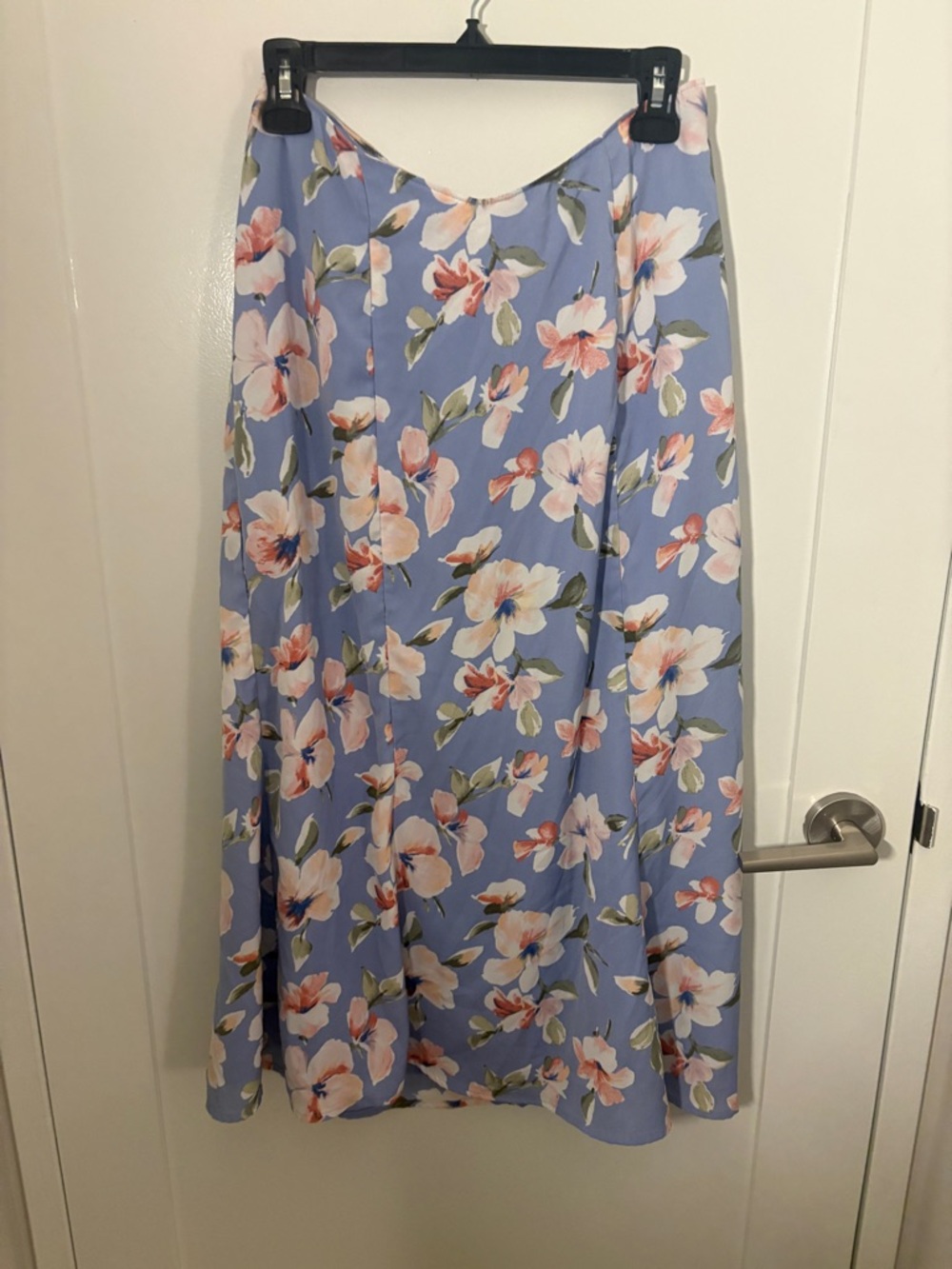 Abercrombie & Fitch blue floral midi Skirt